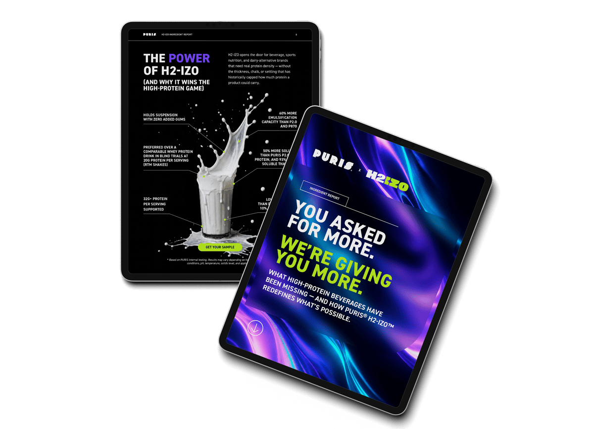 H2-IZO Ingredient Report cover on tablet screen